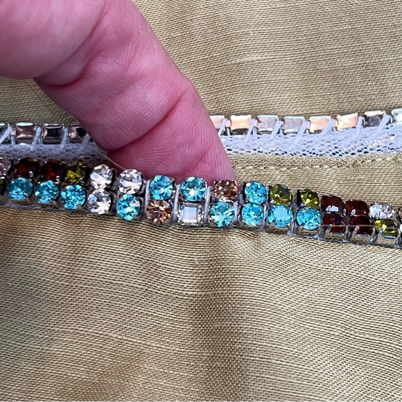 NWOT Sandro Rhinestone Waist Olariane Midi Skirt-w/ missing crystals/dropped hem - Picture 14 of 16